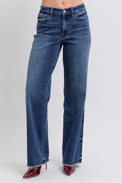 Mid Rise Wide Leg Jeans