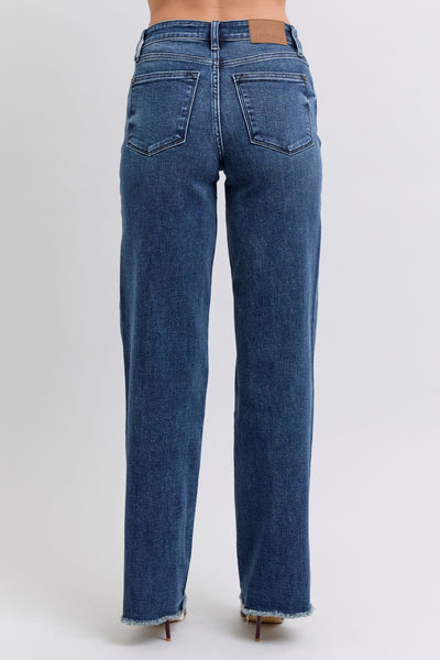 Mid Rise Wide Leg Jeans