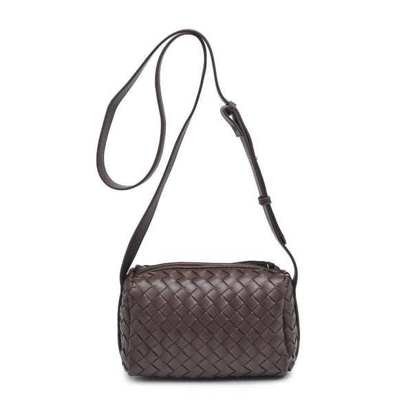 Charlotte Woven Crossbody - Espresso