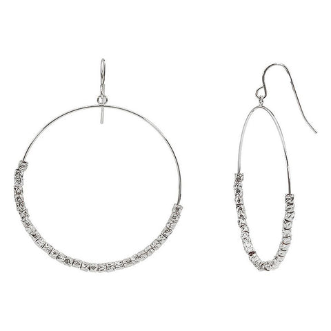 Laguna Drop Hoops - Silver