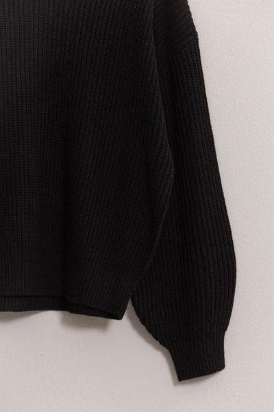 Cozy Oversized Sweater - Black