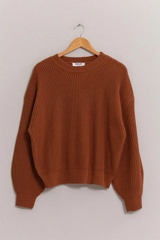 Cozy Oversized Sweater - Chocolate