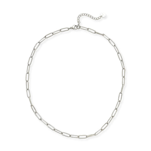 Sloane Necklace - Waterproof/Rhodium