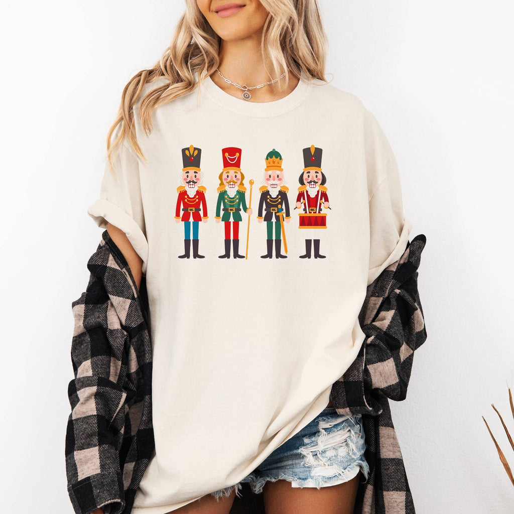 Nutcrackers Christmas Tee - Cream