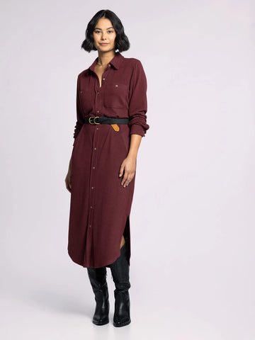 Dalia Dress - Cabernet